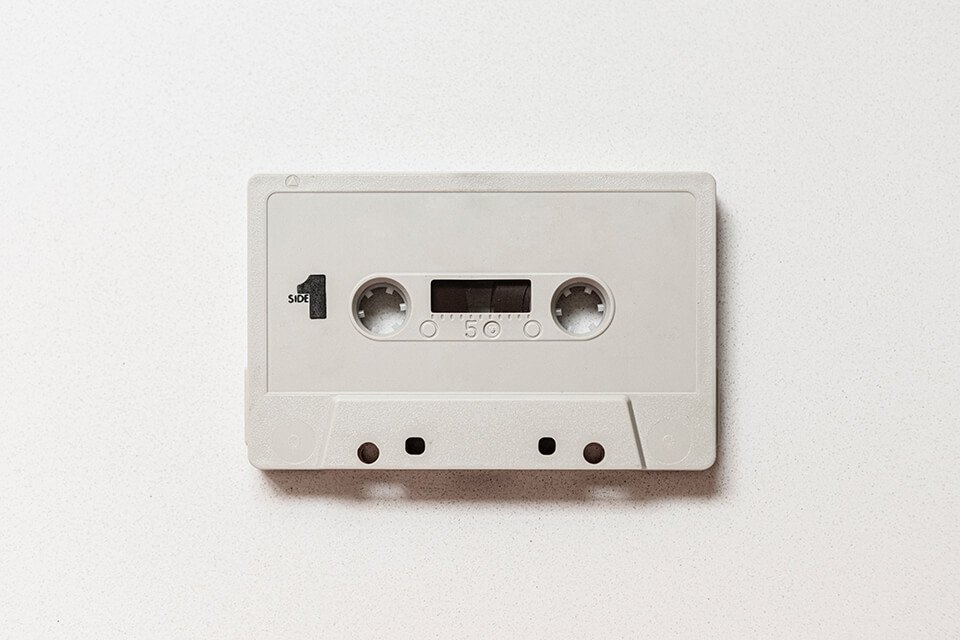 Blank cassette tape