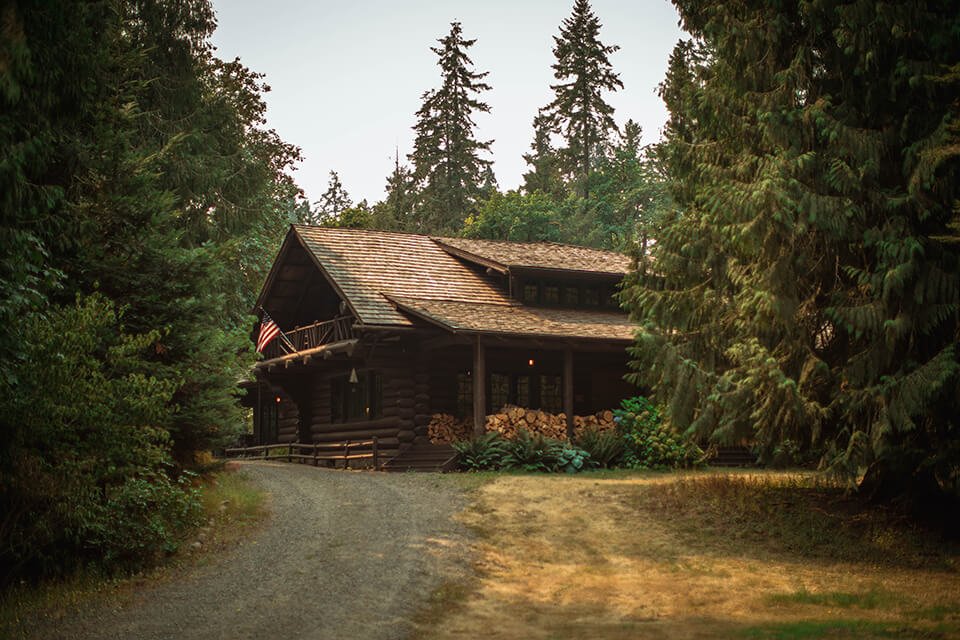 Meditation retreat in the woods